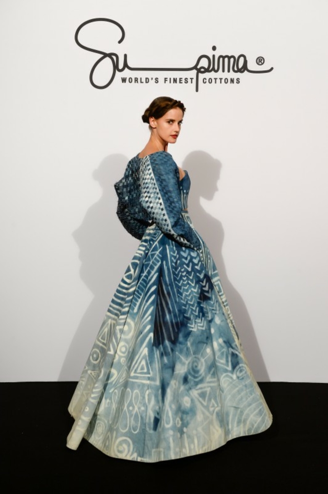 Haute Couture Robe aus USA Baumwolle von Kate Mc Kenna