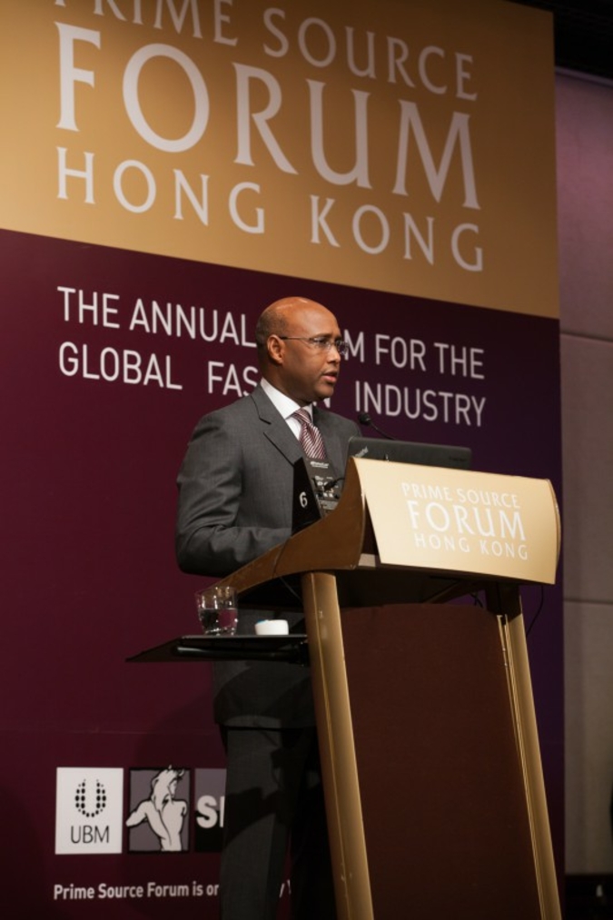 Keynote Sprecher Hon. Adan Mohamed, Kabinettssekretär beim Ministerium für Industrialisierung und Unternehmensentwicklung in Kenia Photo: Vicky Sung