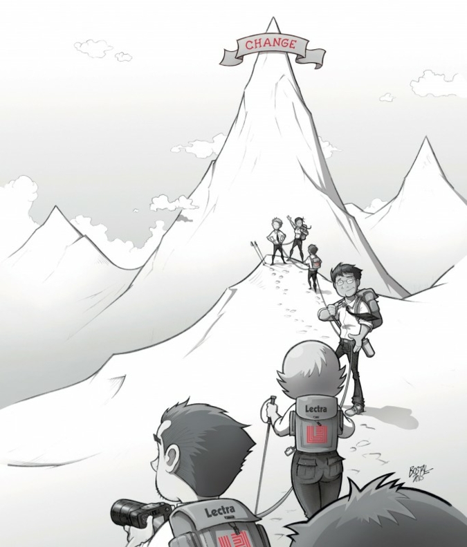 Comic: Das Endprodukt hängt an einer internationalen Lieferkette Photo: Macrovector/Shutterstock