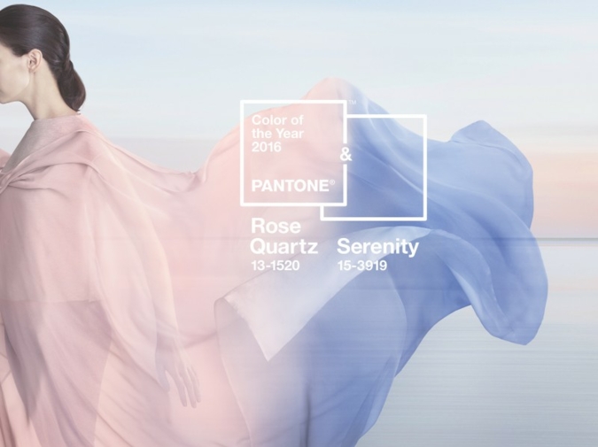 Die Farbe(n) des Jahres 2016: Serenity und Rose Quartz. (Photos: Pantone)