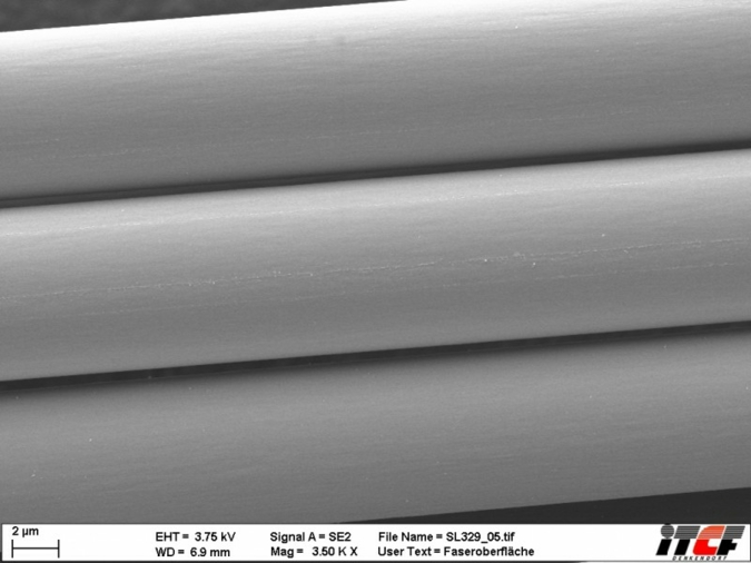 Faseroberfläche vor Präparation Photos: ITCF