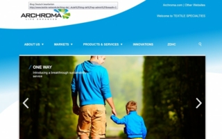 screenshot Webseite Archroma
Photo: Archroma