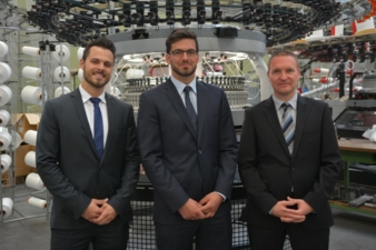 Nachfolge gesichert: Benjamin, Sebastian und Marcus Mayer teilen sich künftig die Führung des traditionsreichen Strickmaschinenherstellers