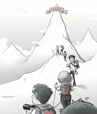 Comic: Das Endprodukt hängt an einer internationalen Lieferkette Photo: Macrovector/Shutterstock