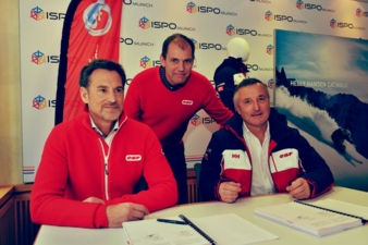 V.l.n.r.: Peter Sjölander (CEO Helly Hansen), Erik Burbank (Vice President Helly Hansen), Gérard Apertet (Vice President ESF) Photos: Helly Hansen