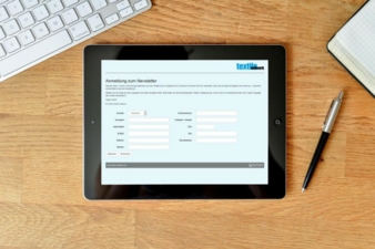 Mit dem neuen Newsletter von textile network verpassen Sie keine Neuigkeiten mehr.